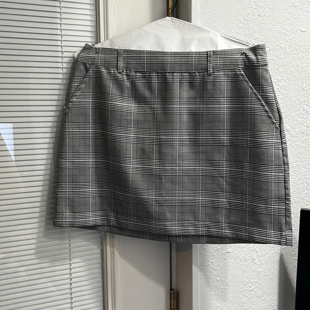 Wild honey plaid mini skirt